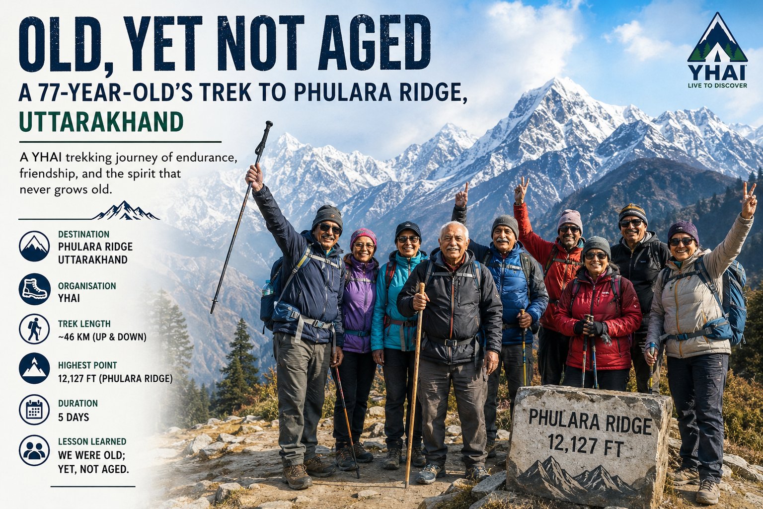 Old Yet Not Aged: Trekking Phulara Ridge in Uttarakhand at 77