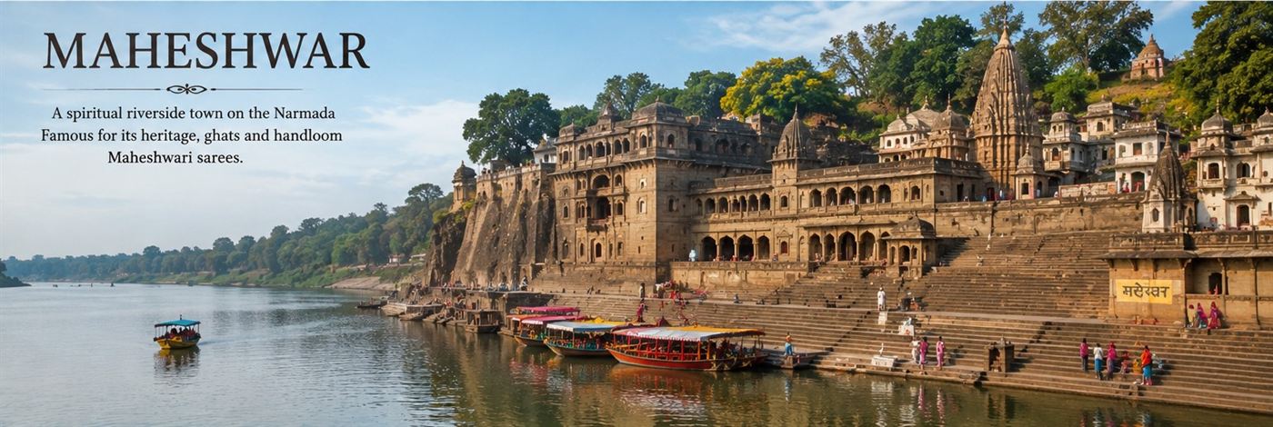Maheshwar - the fort and ghats on the banks of the Narmada
